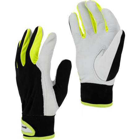 R  rękawice   skóra  czar-żół  9  LAHTI